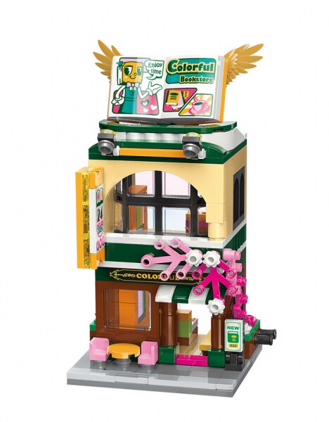 Mini-byggsats Colorful Bookstore (C0107)