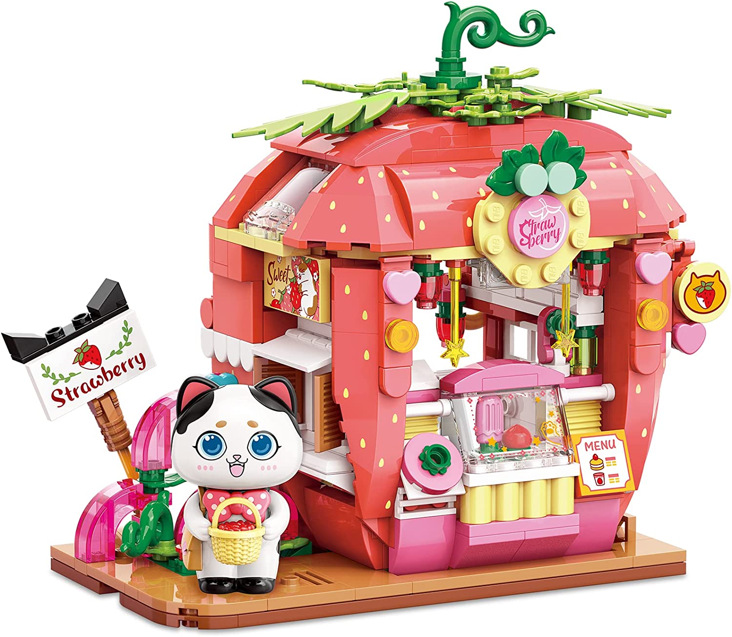 Mini-byggsats Strawberry Shop (K28008)