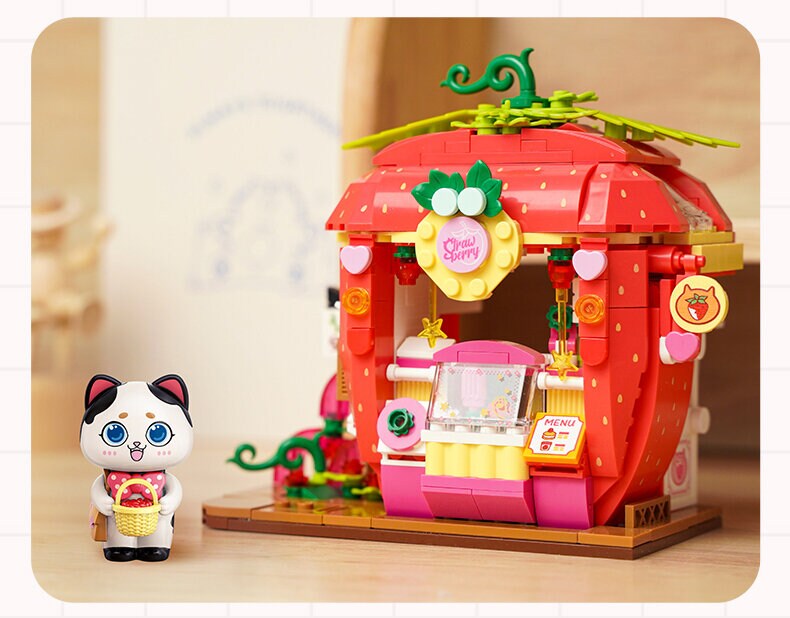 Mini-byggsats Strawberry Shop (K28008)