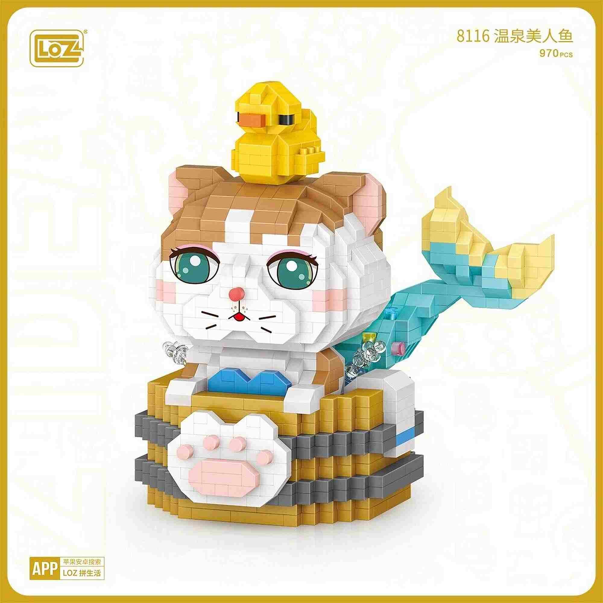 Mini-byggsats Hot Spring Mermaid Cat (8116)