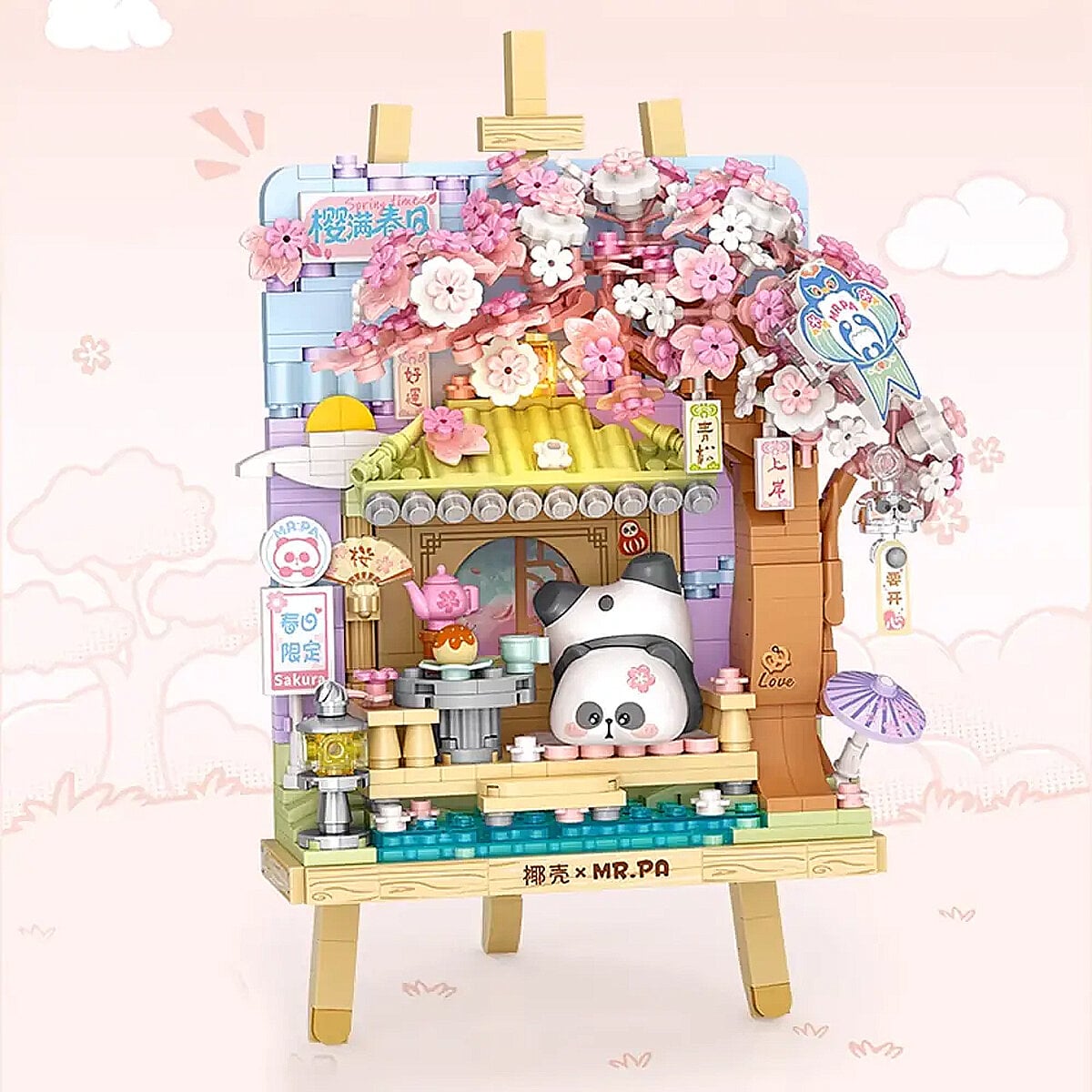 7203 Mini-byggsats 3D Painting Sakura Mr.Pa