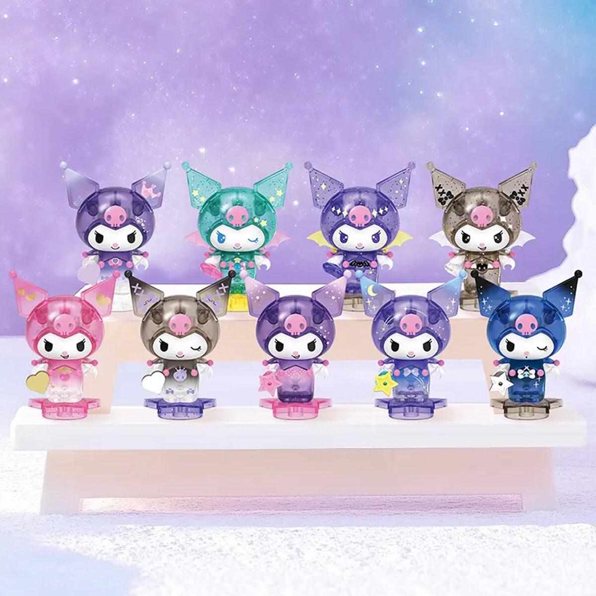 Blind Box Mini-byggsats Kuromi Love Starry Night