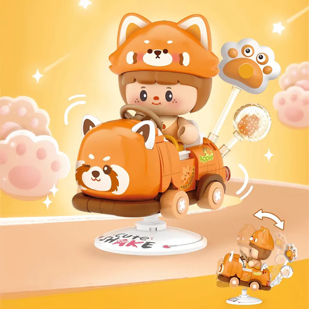 4302 Mini-byggsats Red Panda Rocking Ride