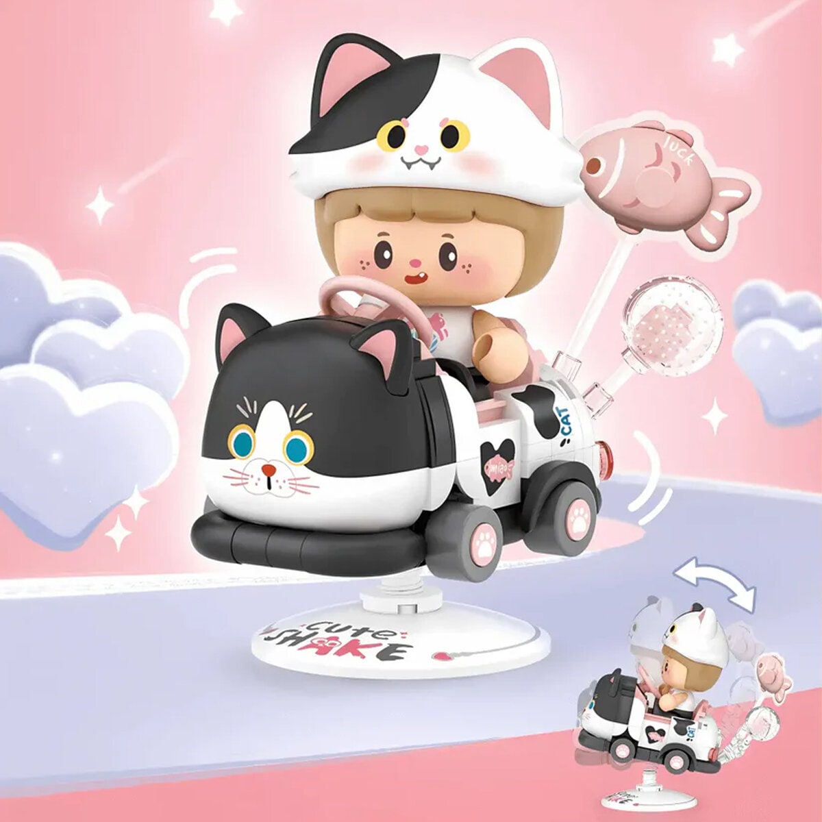 4303 Mini-byggsats Tuxedo Cat Rocking Ride