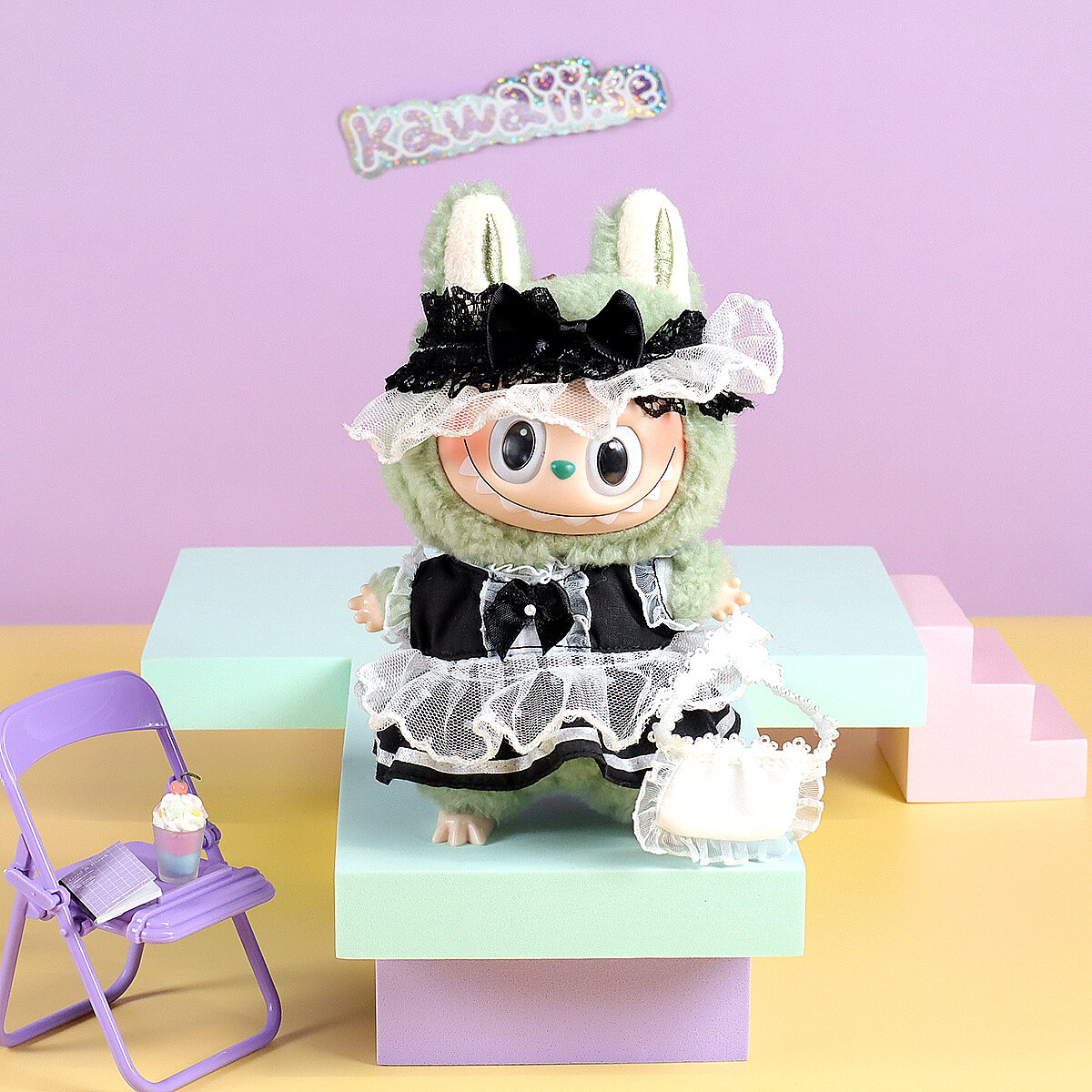 Svart lolita-set