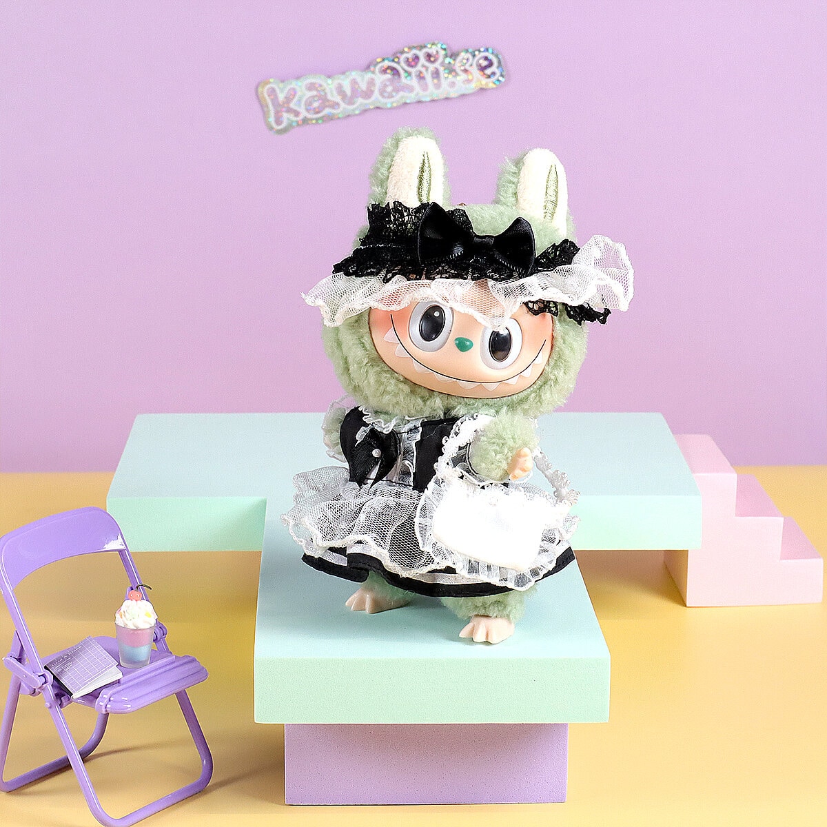 Svart lolita-set