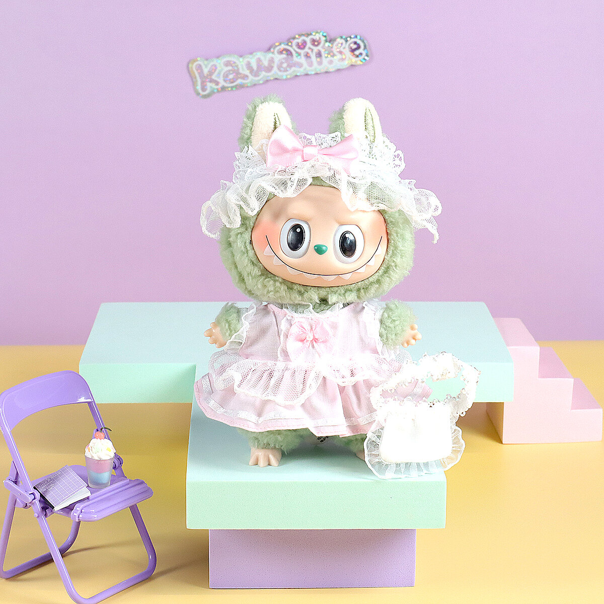 Rosa lolita-set 