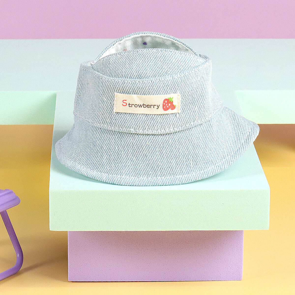Denim bucket-hatt