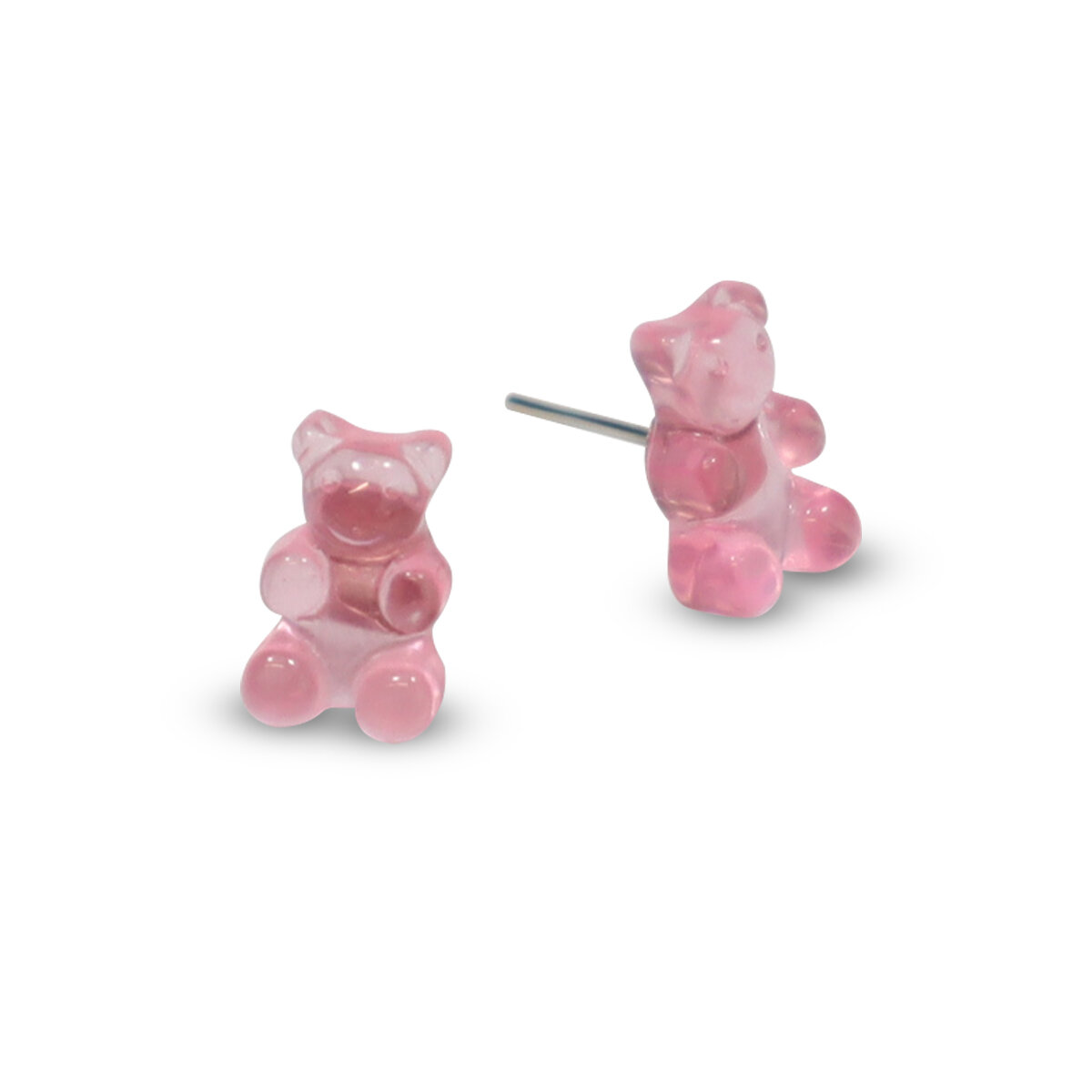 Stiftörhängen - Rosa gummibjörnar
