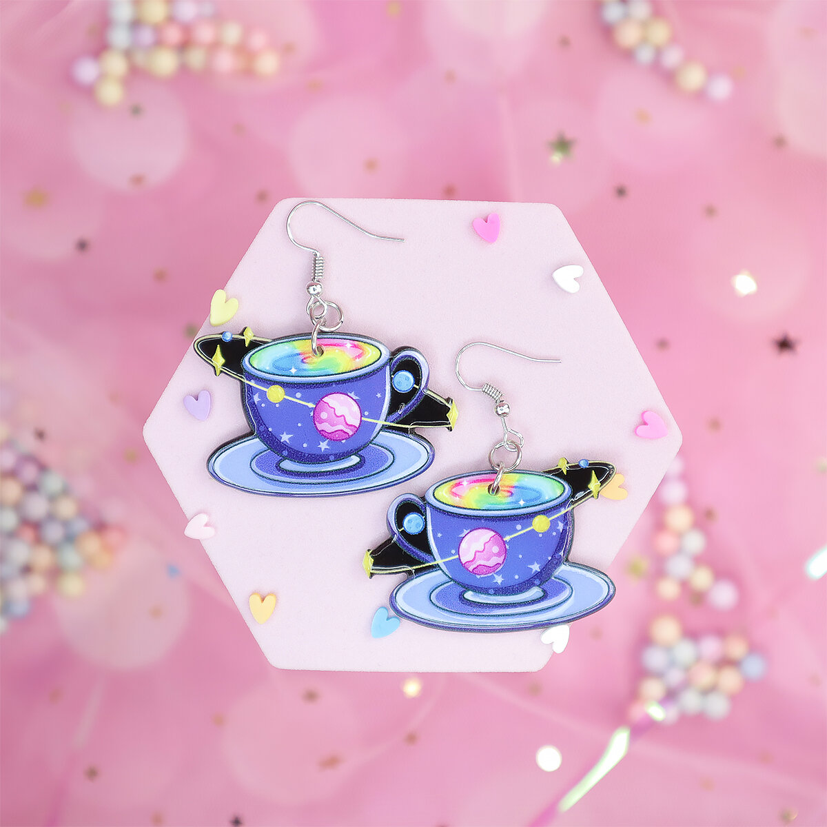 Örhängen - Galaxy tea cup