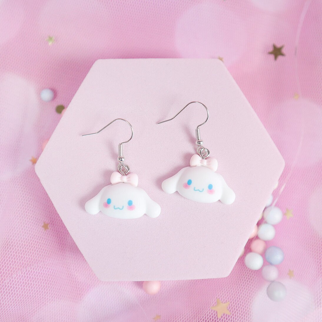 Örhängen - Cinnamoroll med rosett