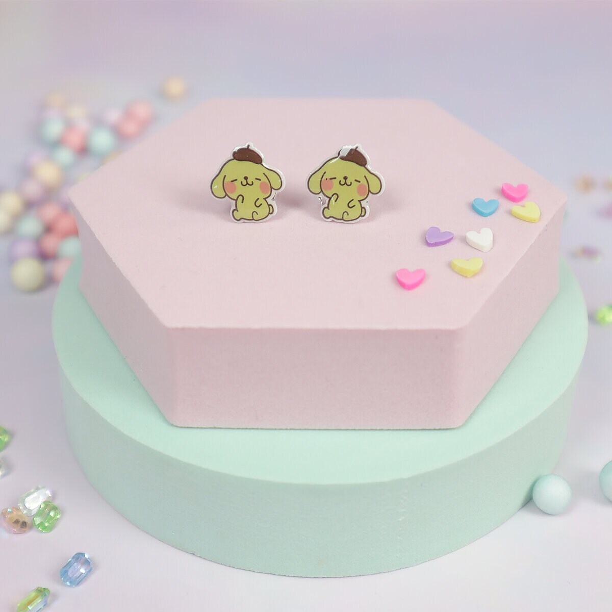 Stiftörhängen - Chibi Pom Pom Purin