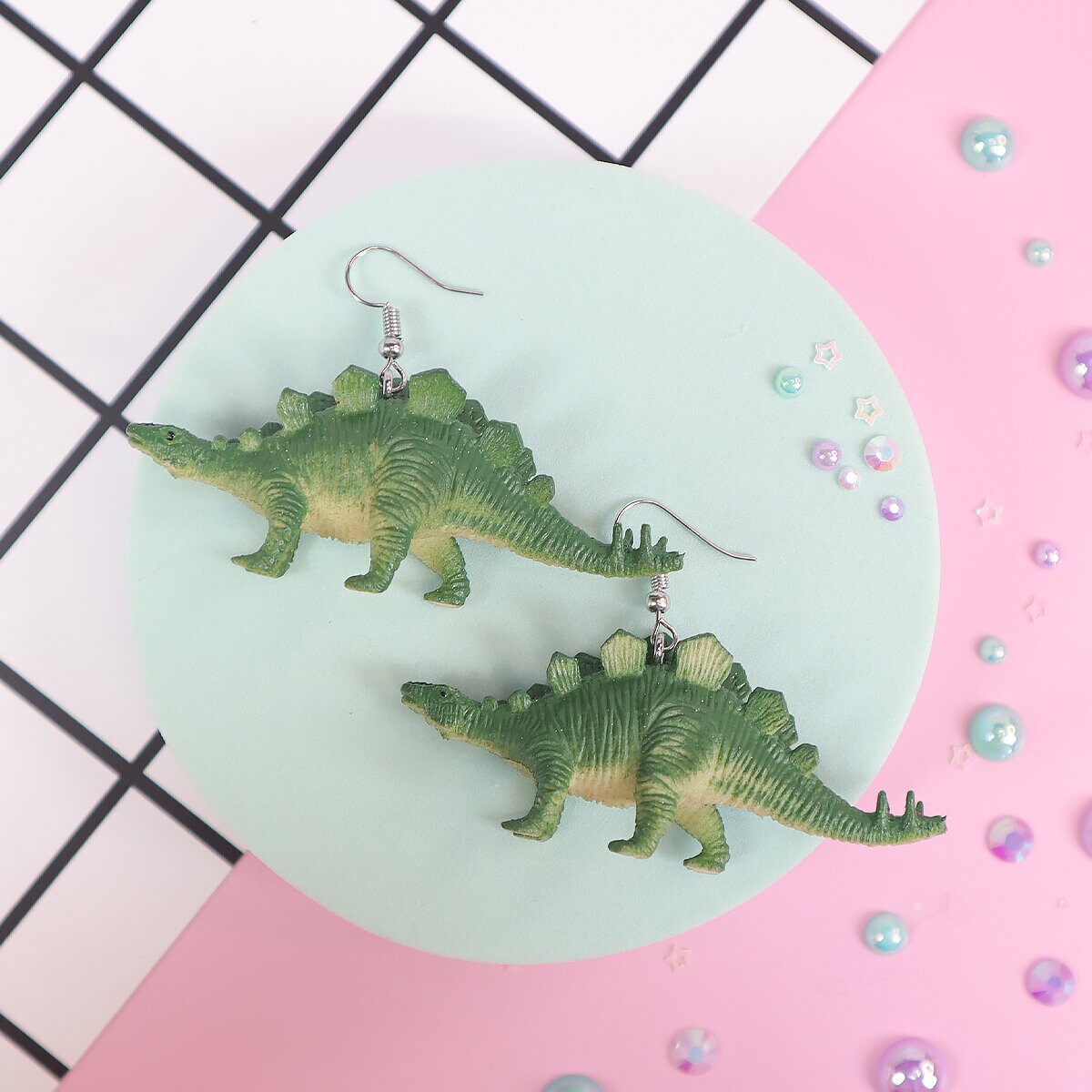 Örhängen - Dinosaurie Stegosaurus