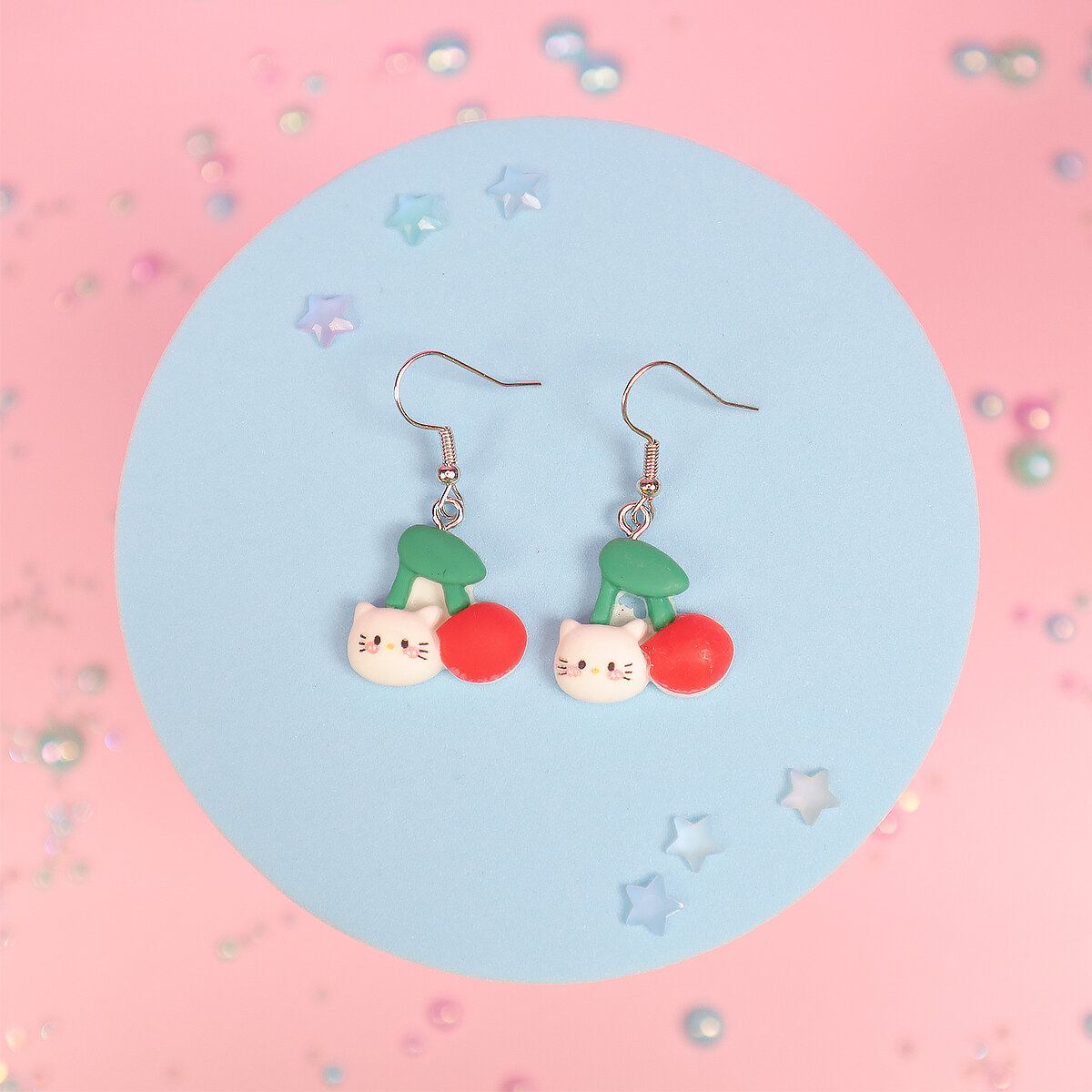 Örhängen - Hello Kitty cherry