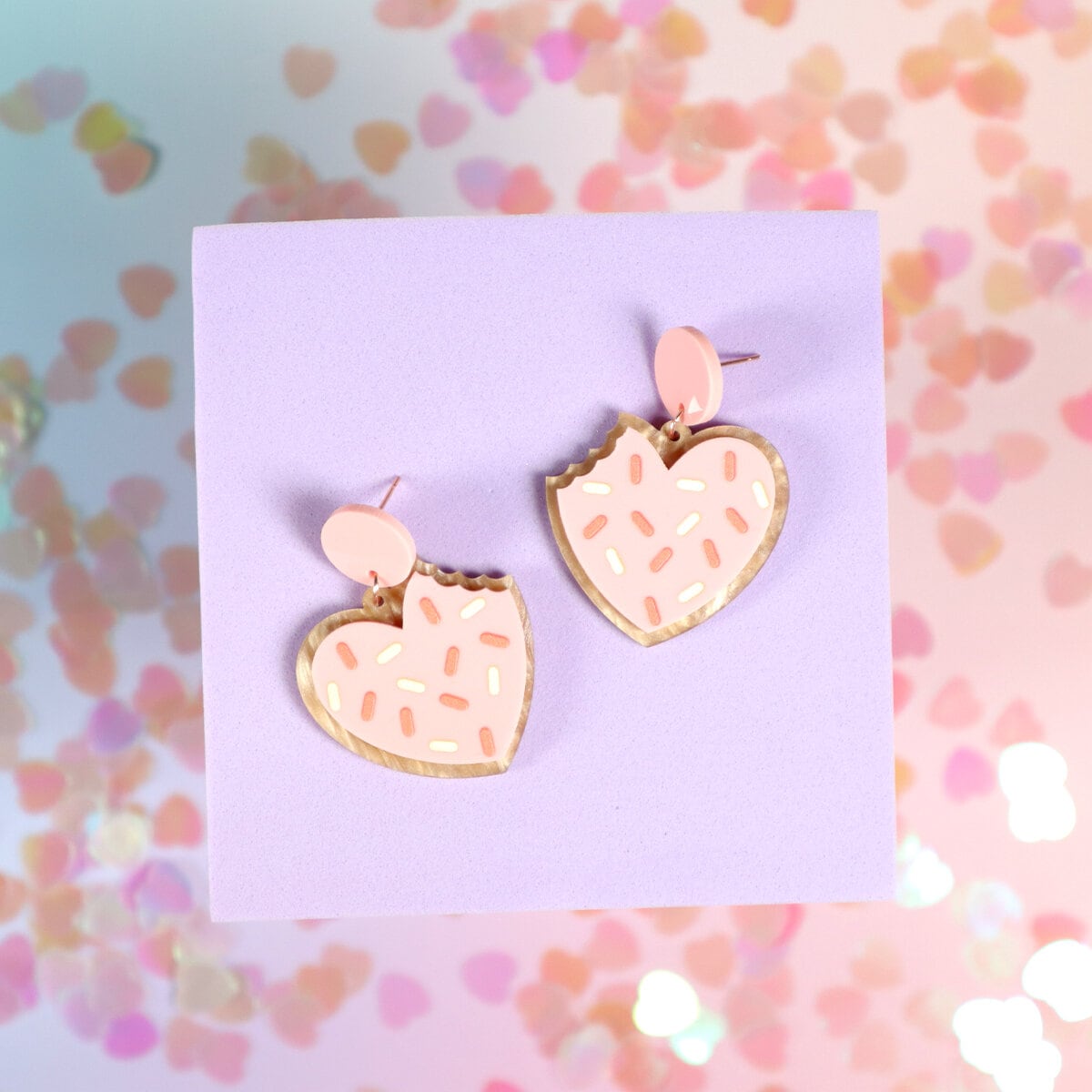 Örhängen - Cookie heart