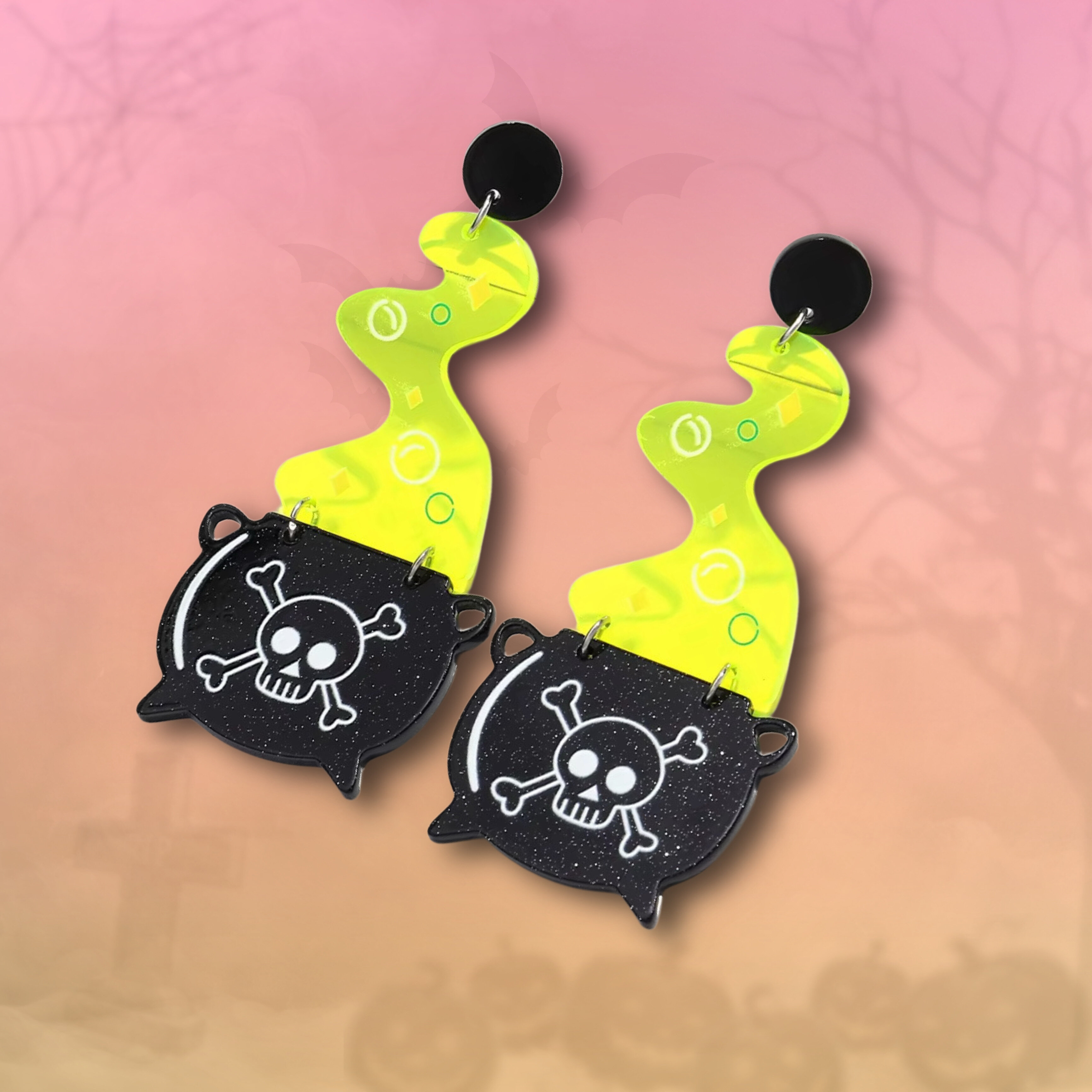 Örhängen - Kittel med gul rök