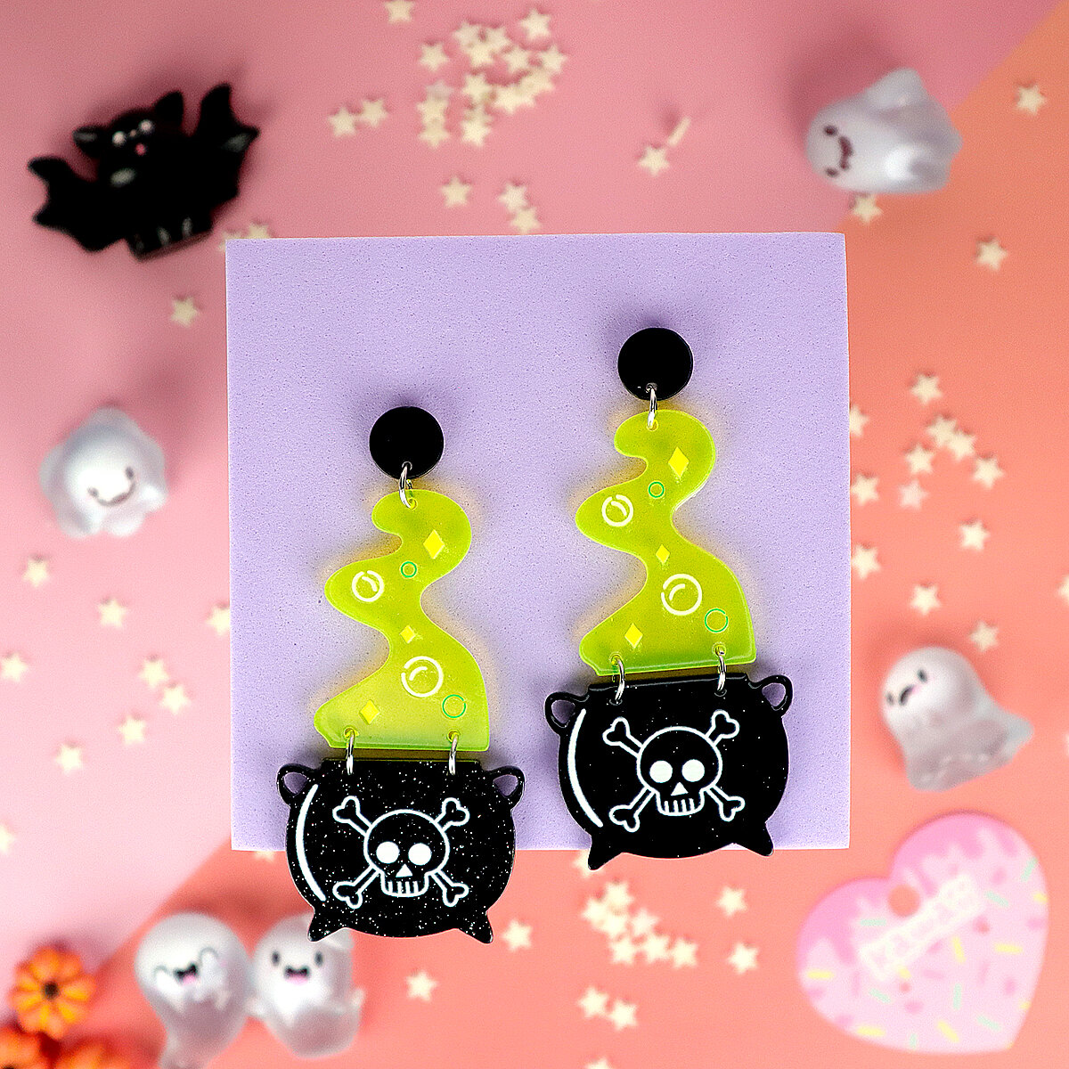 Örhängen - Kittel med gul rök