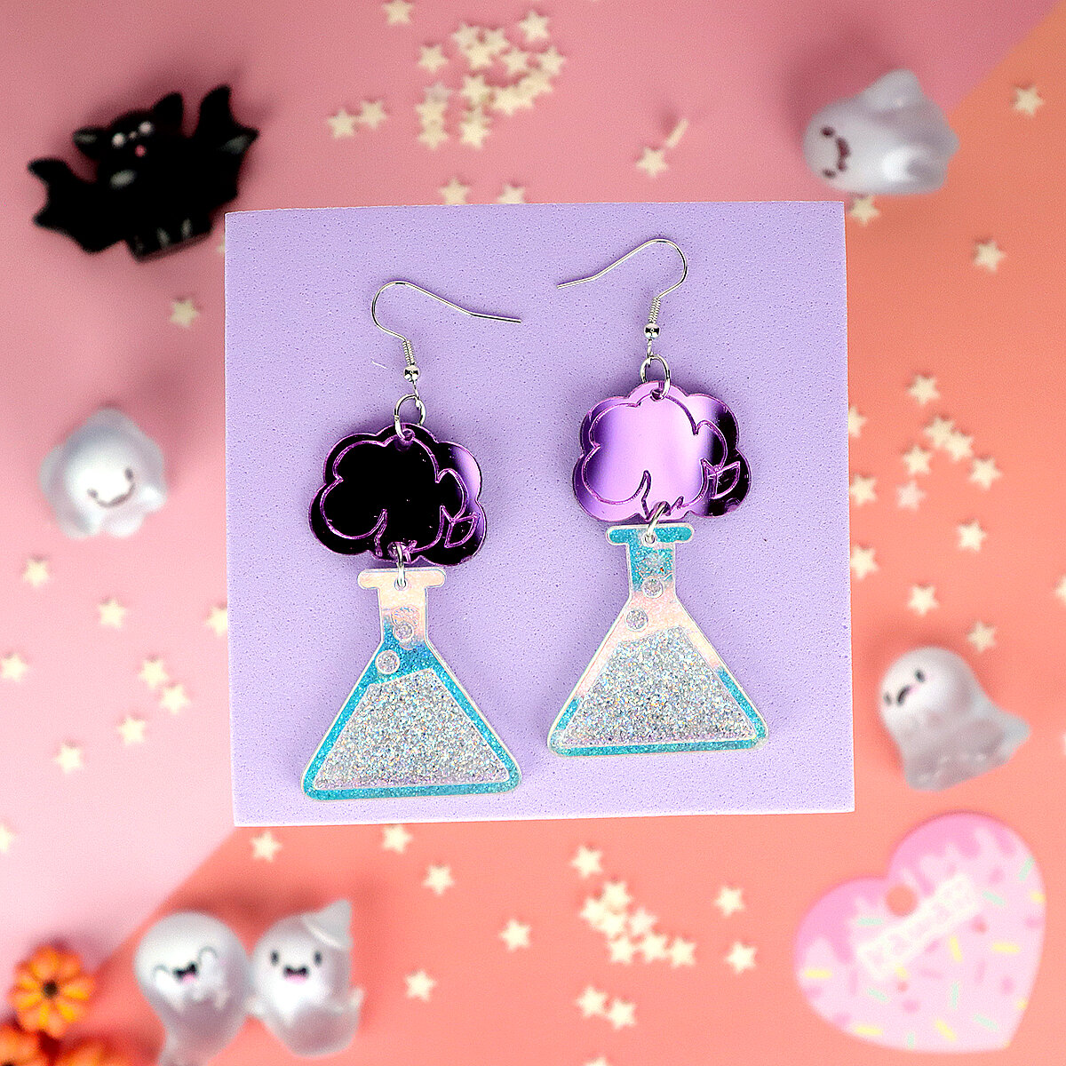 Örhängen - Kemi flaska