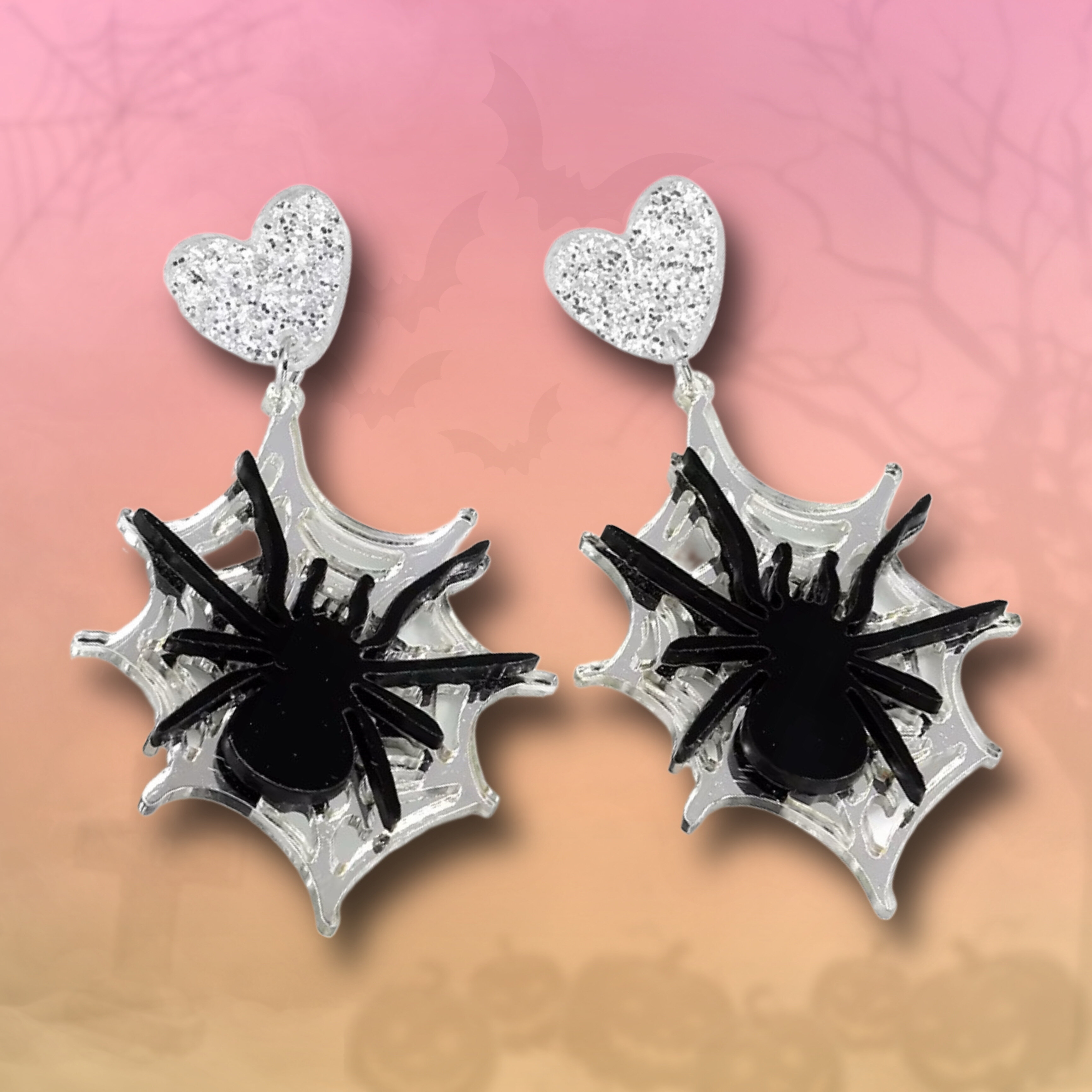 Örhängen - Spindel i nät