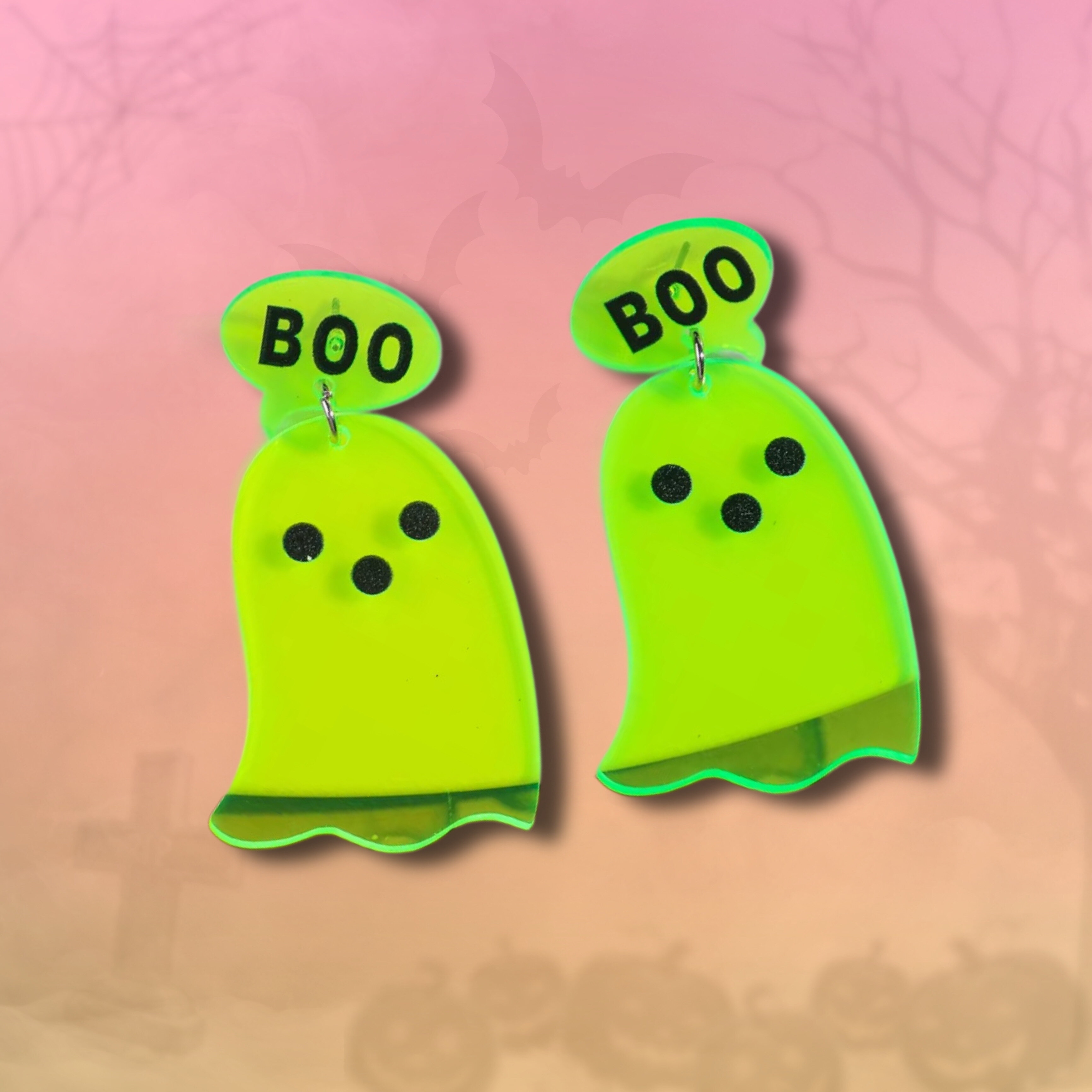 Örhängen - Grönt spöke