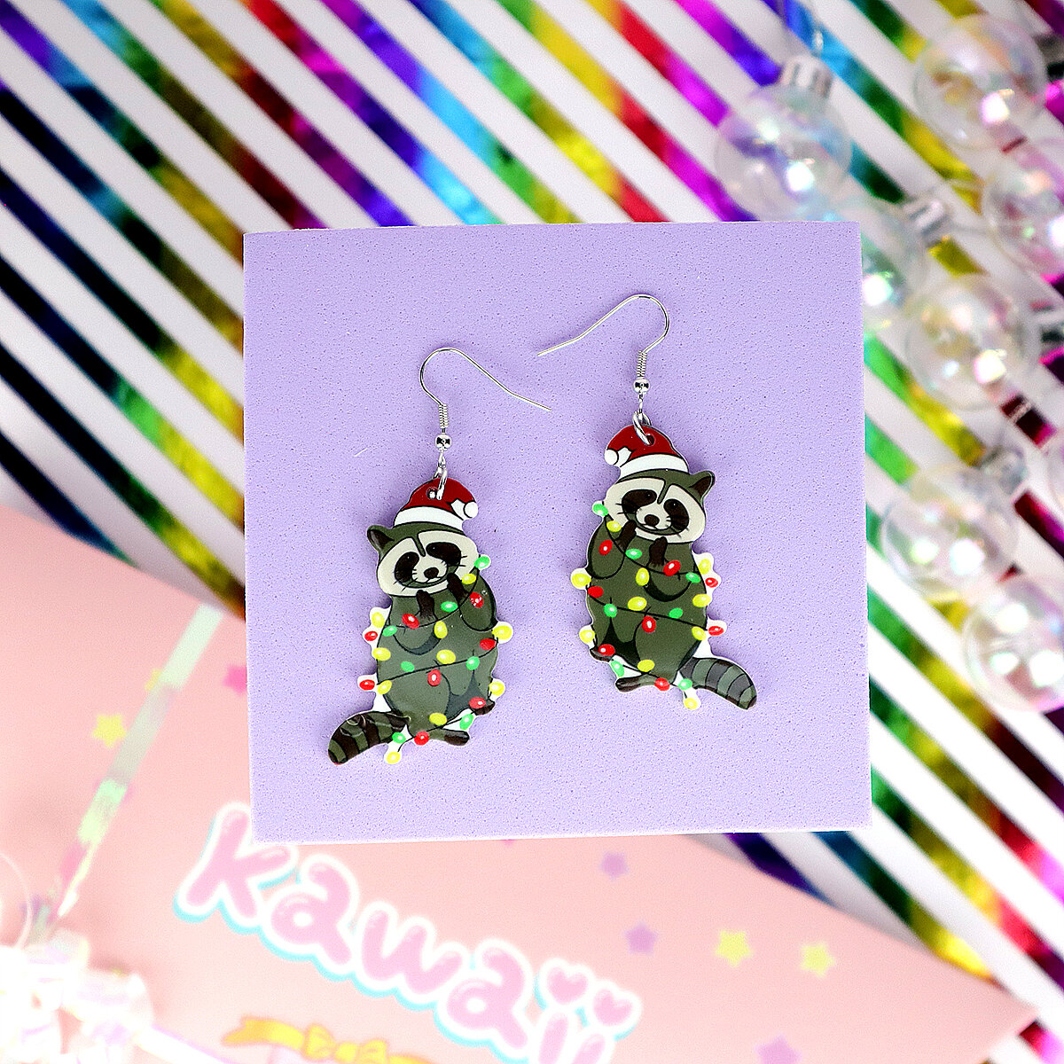 Örhängen - Intrasslad tvättbjörn