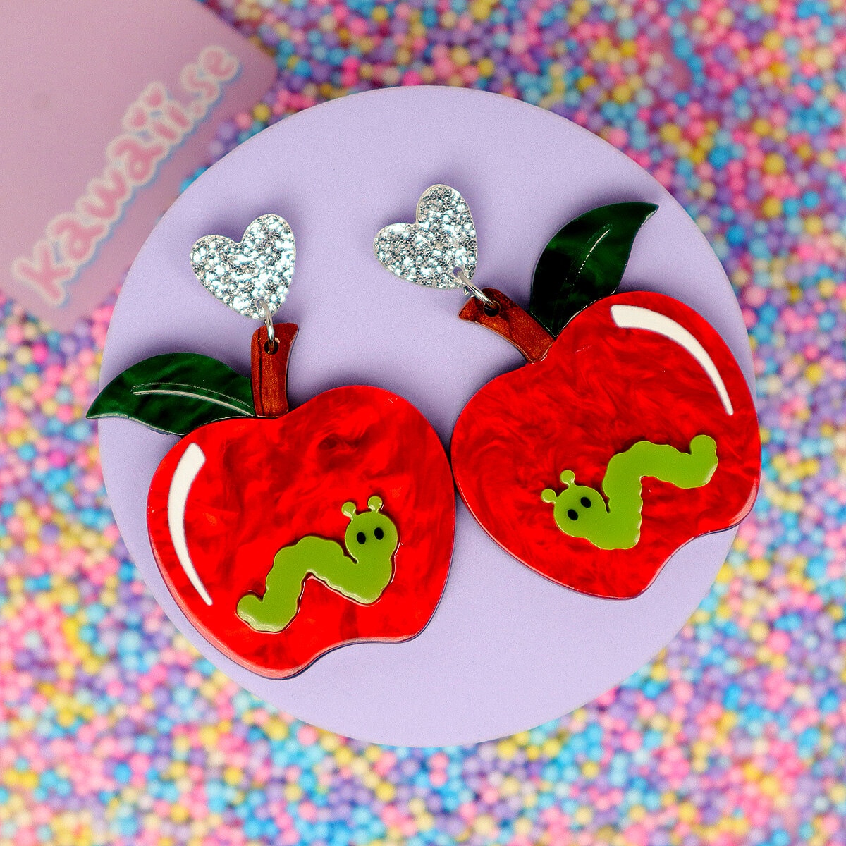 Örhängen - Wormy Apples