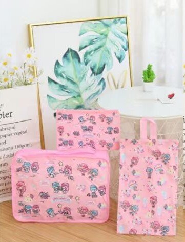 Rosa reseorganisatör 3-pack - Little Twin Stars