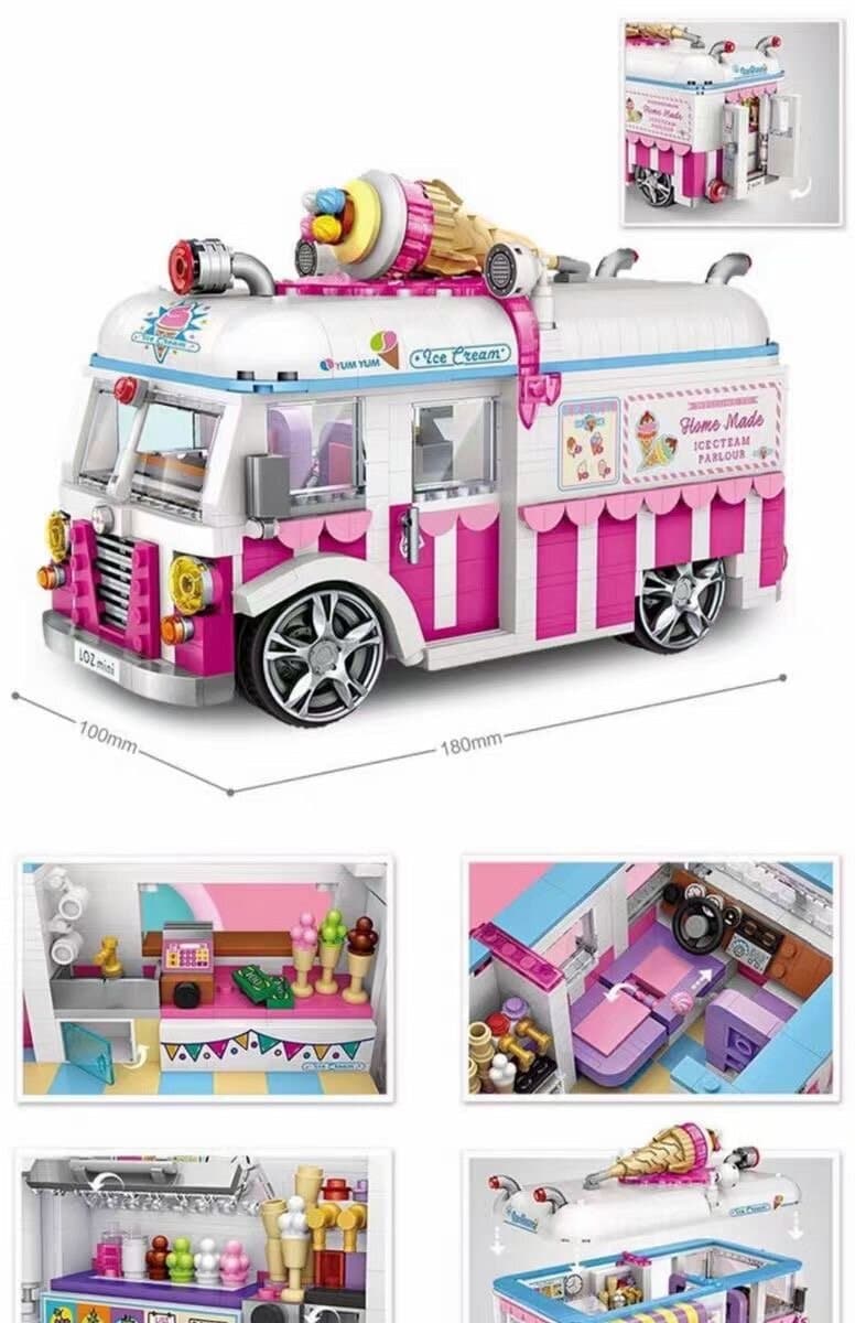 DIY-kit mini-byggsats Ice cream van (1112)