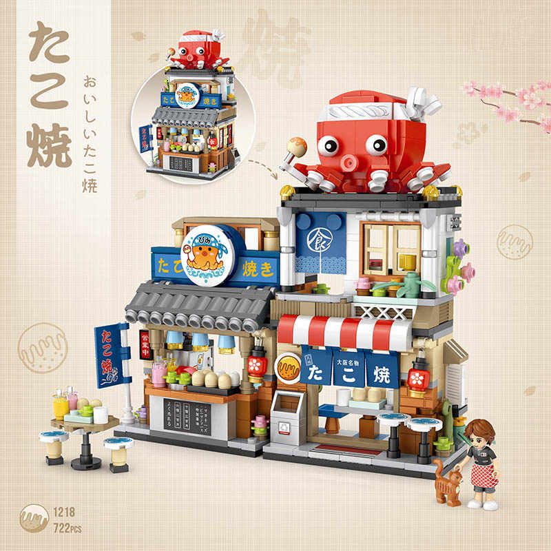 Mini-byggsats Takoyaki shop (1218)