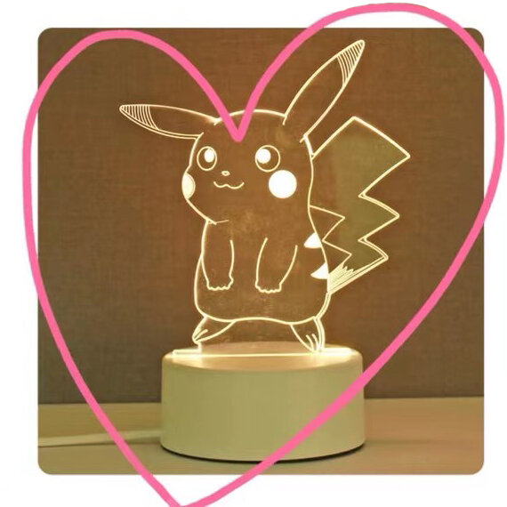 3D-lampa Pikachu