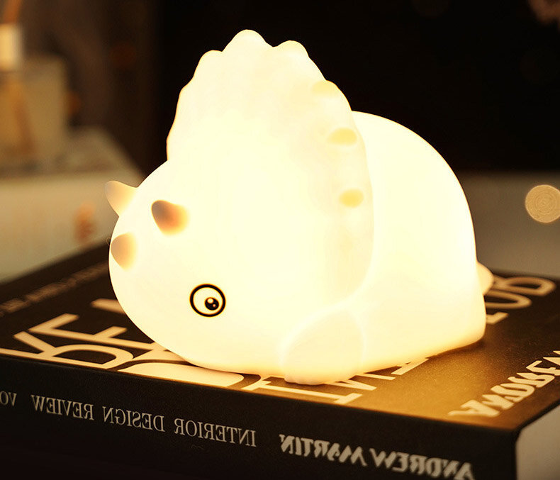 Lampa - Gullig Triceratops
