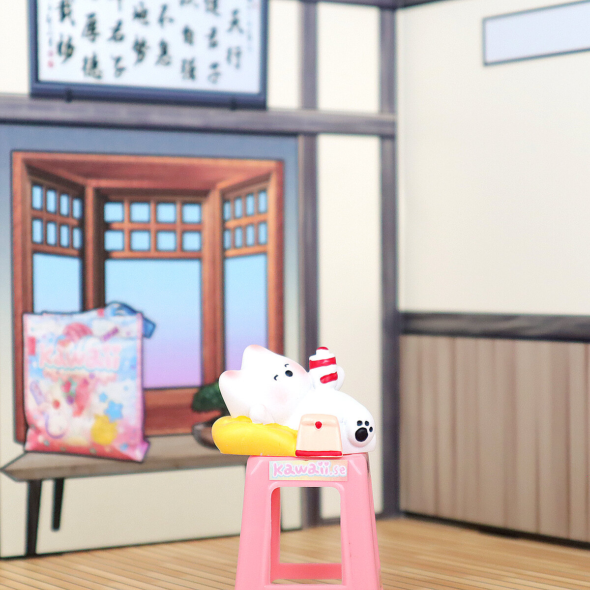 Figur - Chibi Dog Lunch Time