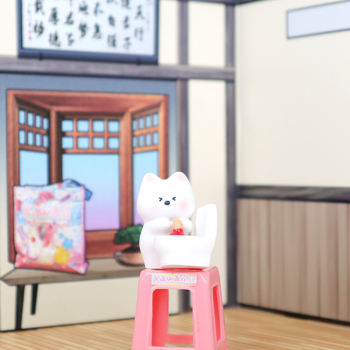 Figur - Chibi Dog Toilet Trouble