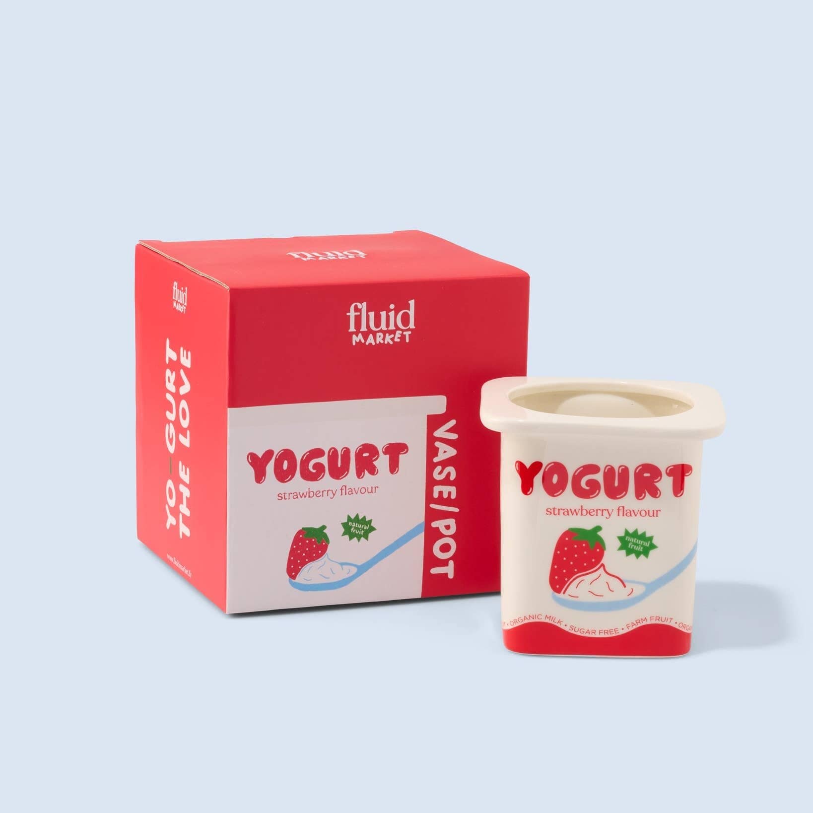 Jordgubbsyoghurt-vas/kruka