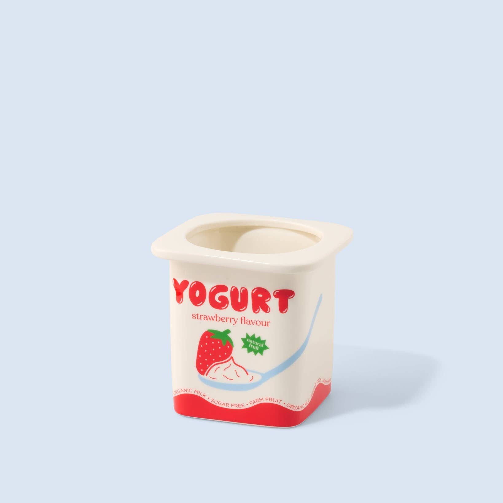 Jordgubbsyoghurt-vas/kruka