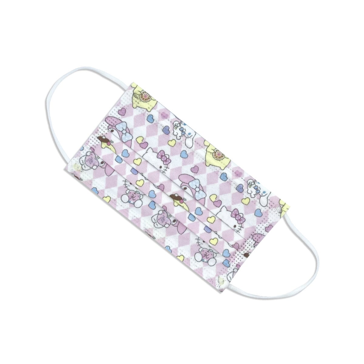 Face mask - Rutig Sanrio friends 10-pack (barnstorlek)
