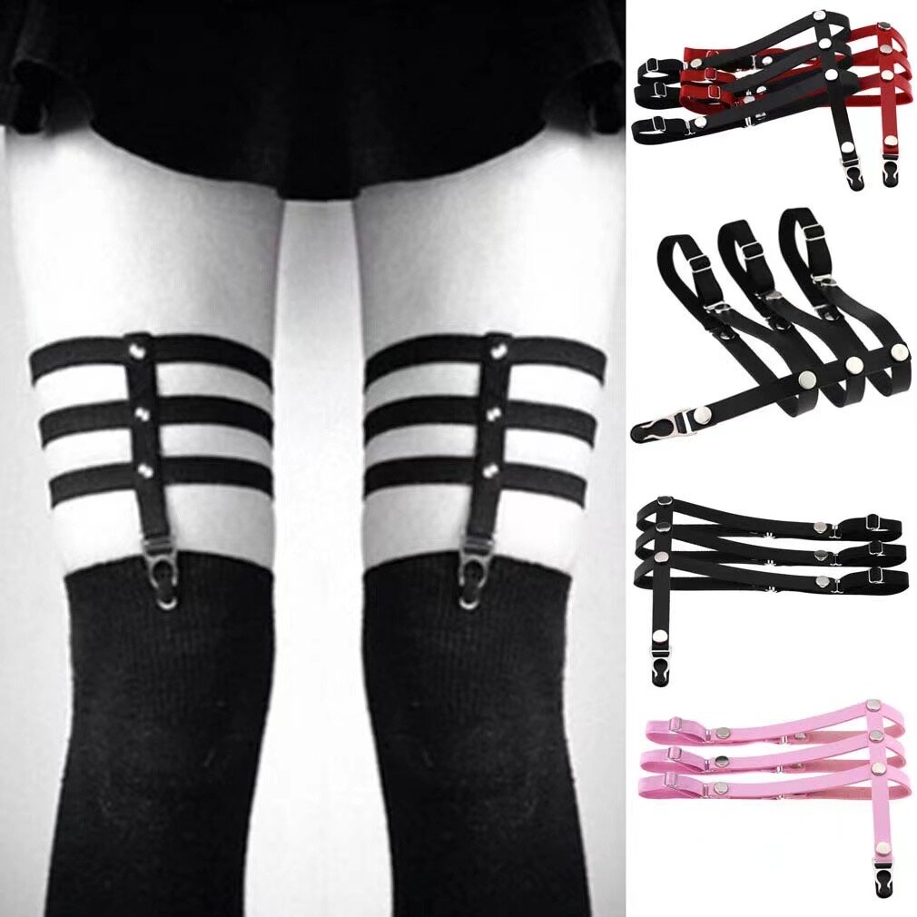 Rosa trippel leg garter