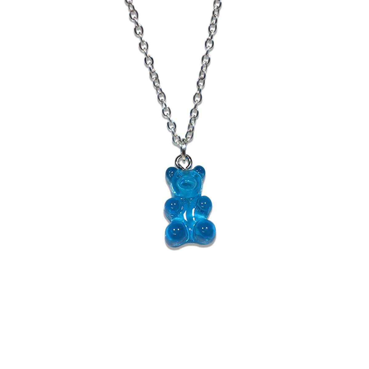 Halsband - Blå gummibjörn