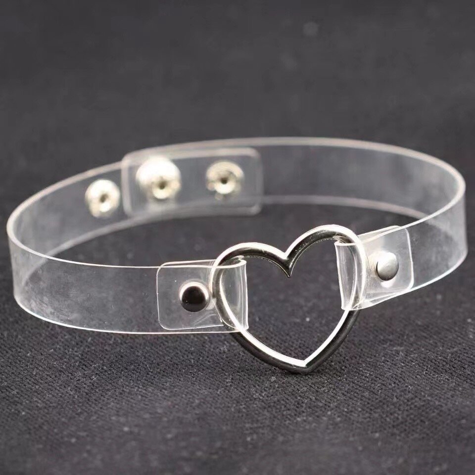 Clear heart choker
