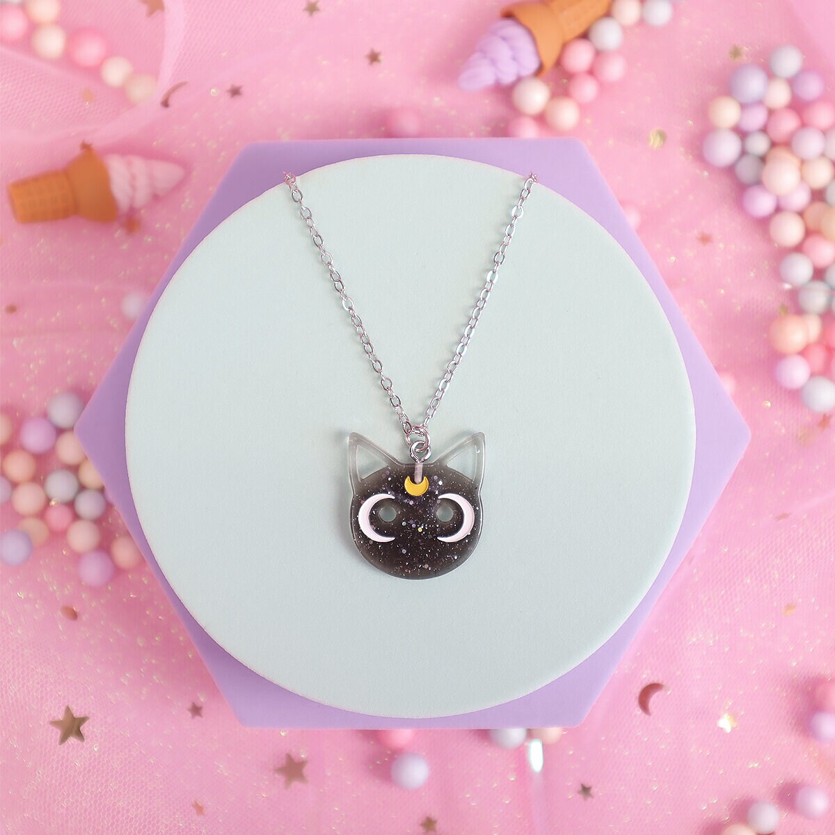 Halsband - Glittrig Luna
