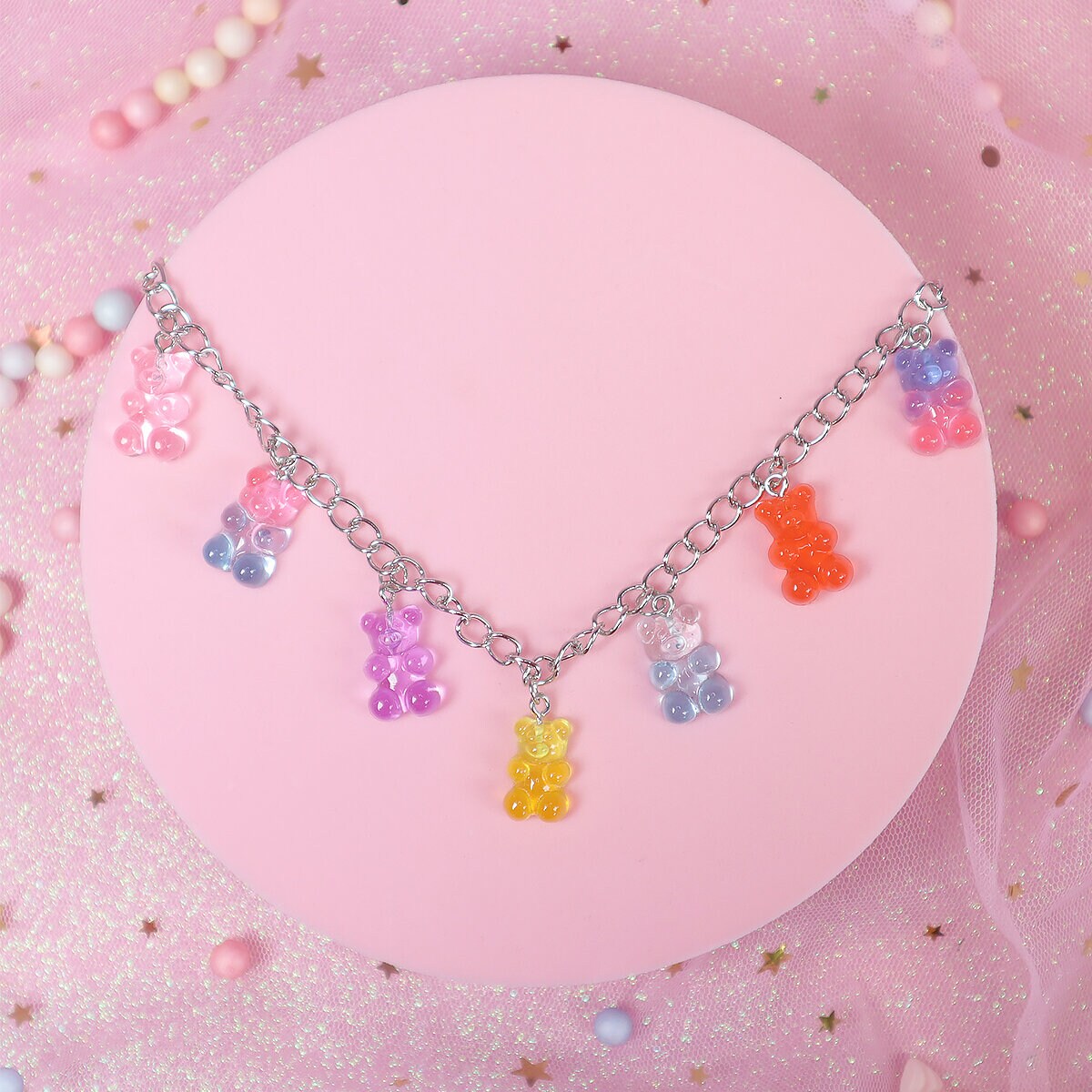 Halsband glittriga gummy bears