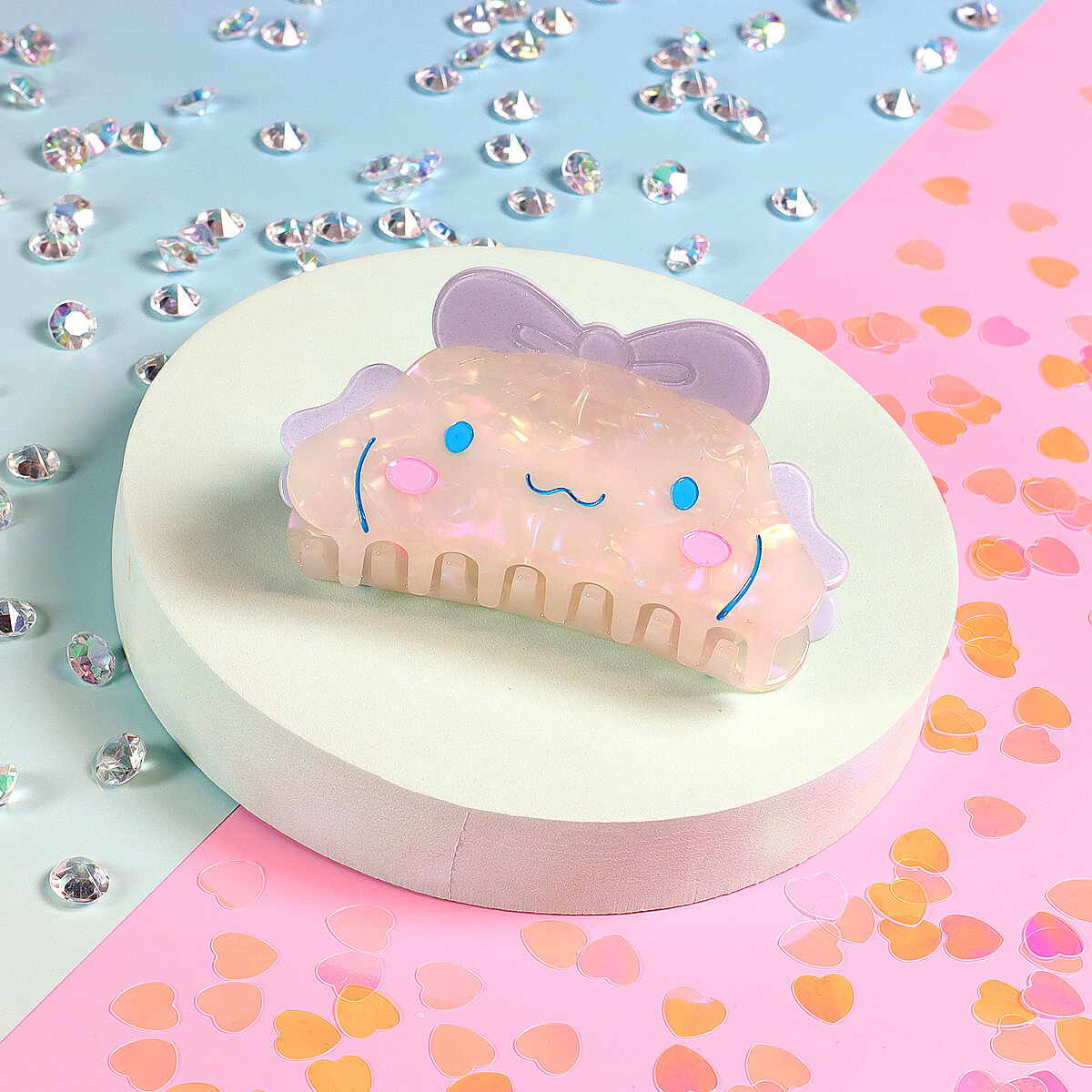 Hårklämma - Cinnamoroll med rosett