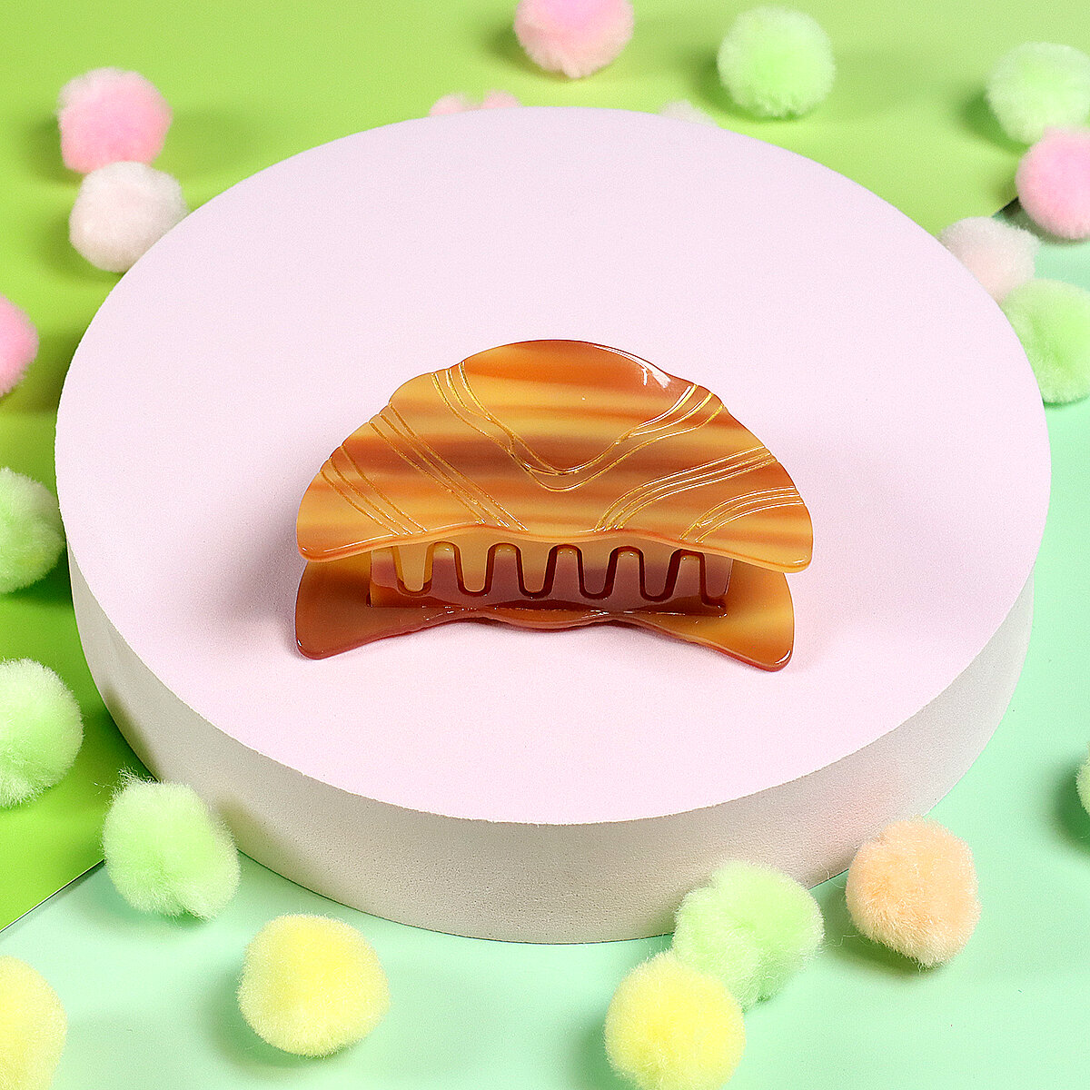 Hårklämma - Stor croissant