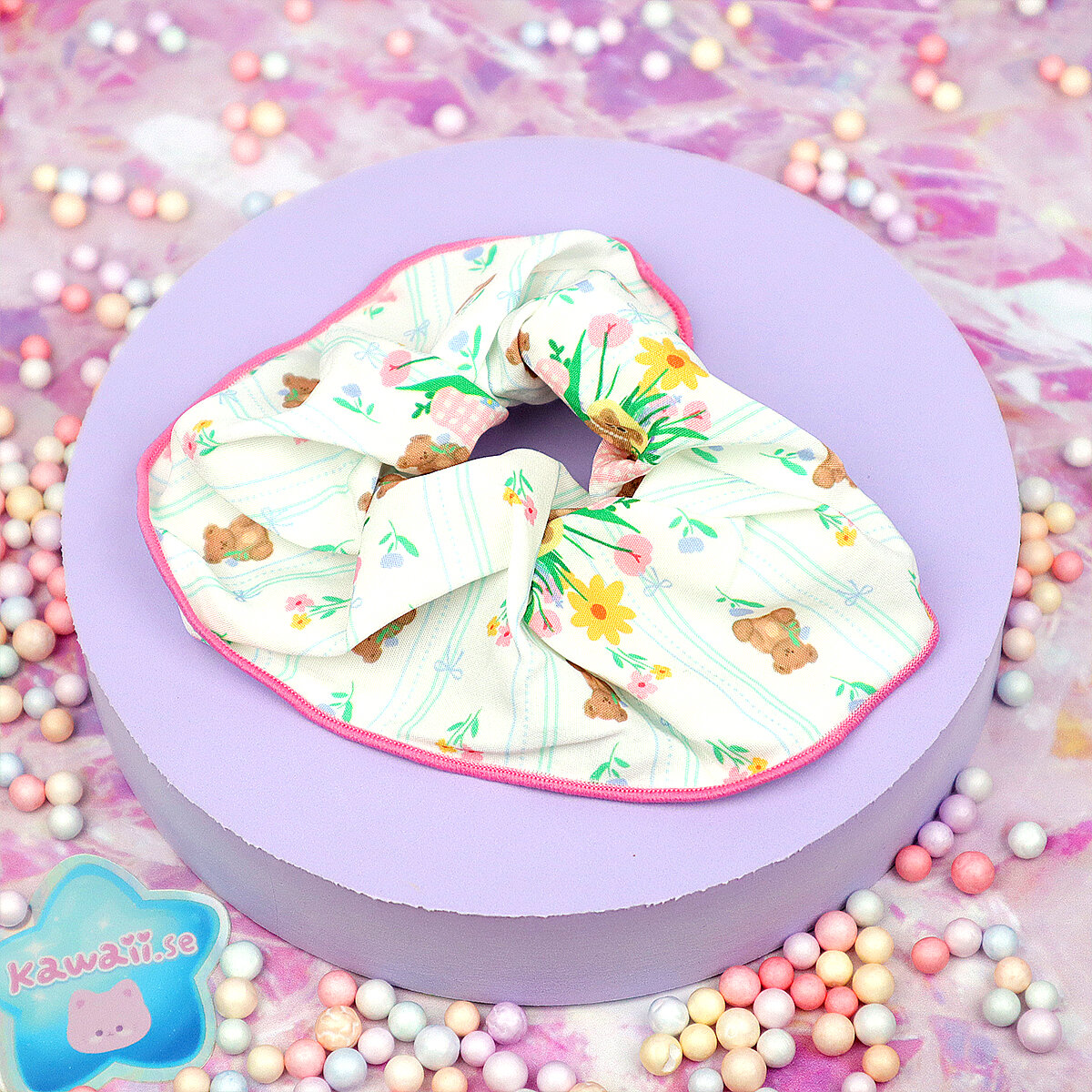 Scrunchie - Pastel Teddy