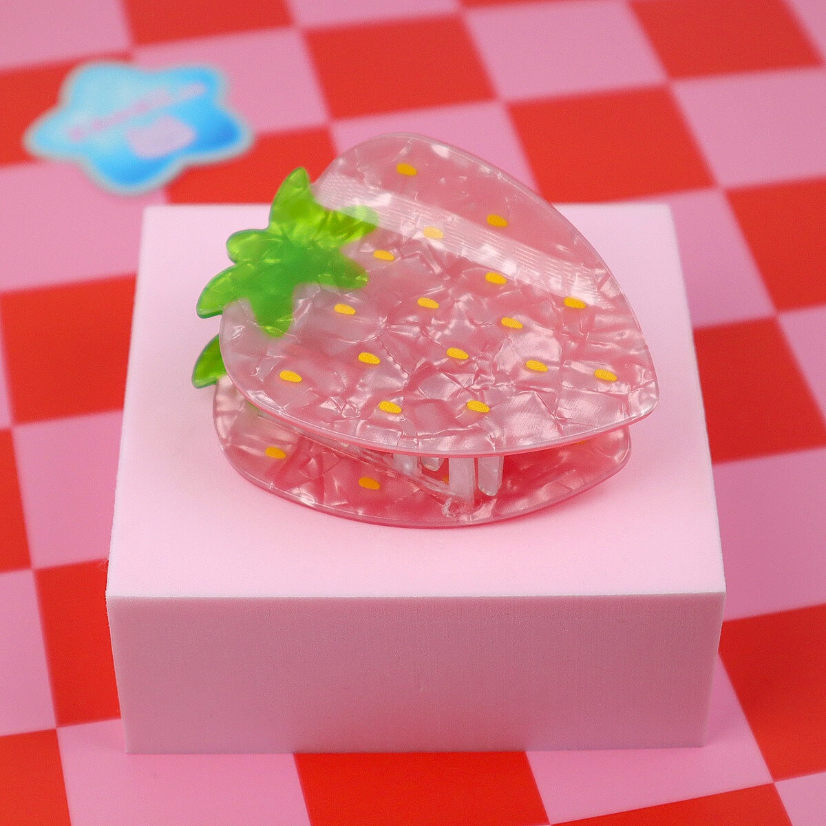 Hårklämma - Pearlescent Strawberry