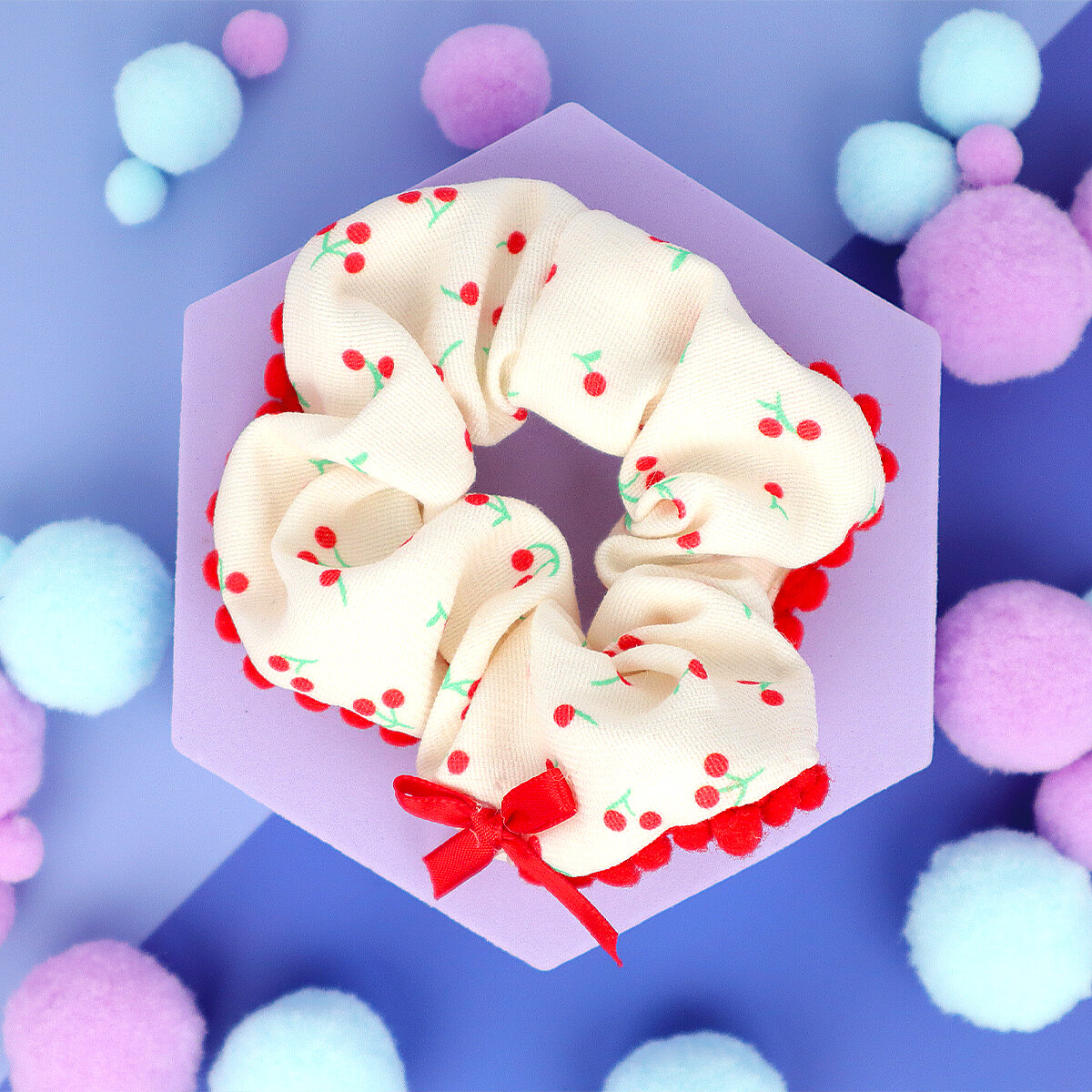 Scrunchie - Cherry Bow