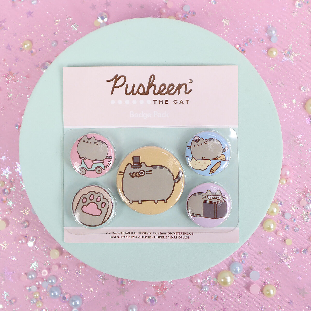 Pusheen-pins Fancy 5-pack