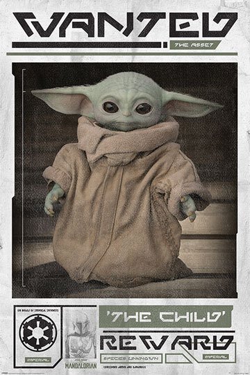 Poster - Baby Yoda, wanted