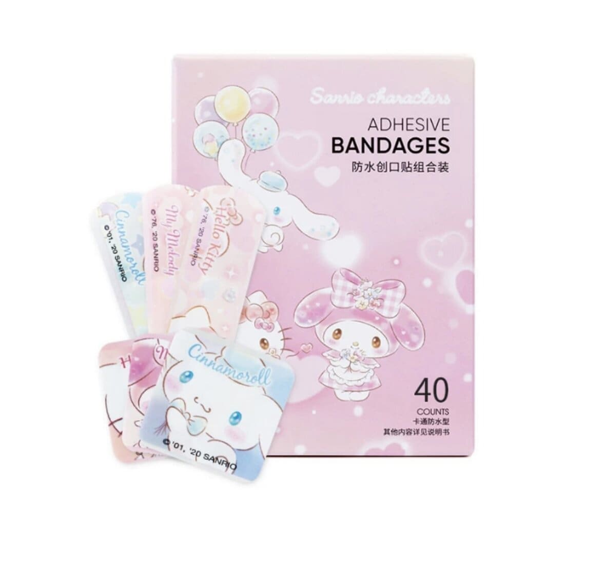 Pastelliga Sanrio-plåster 50st