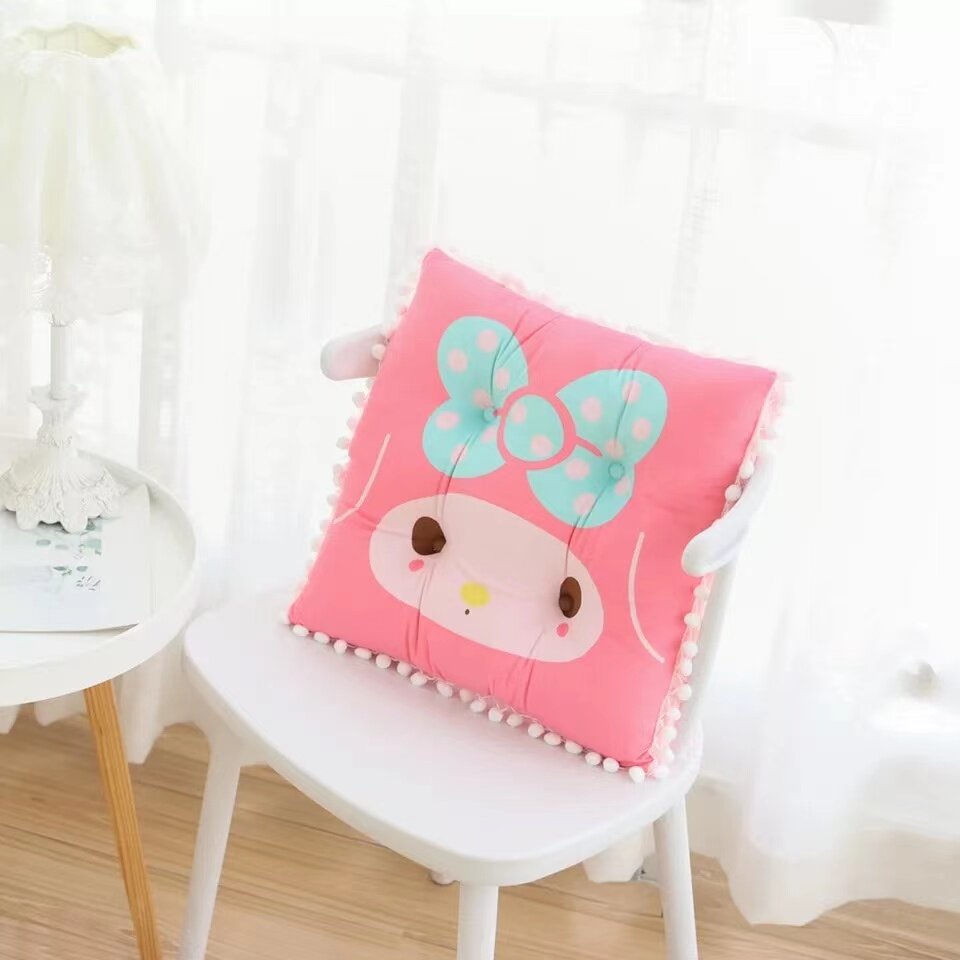 Fyrkantig kudde - My Melody med pompom